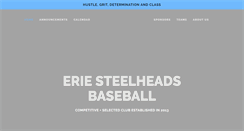Desktop Screenshot of eriesteelheadsbaseball.org